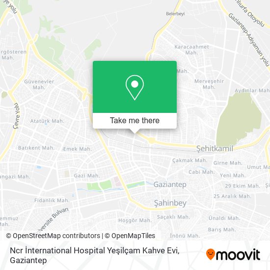 Ncr İnternational Hospital Yeşilçam Kahve Evi map