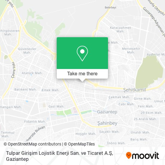 Tulpar Girişim Lojistik Enerji San. ve Ticaret A.Ş map
