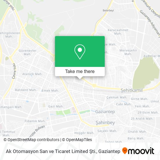 Ak Otomasyon San ve Ticaret Limited Şti. map