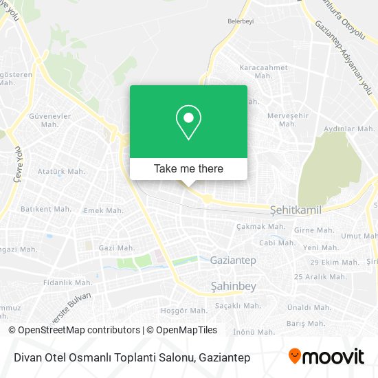 Divan Otel Osmanlı Toplanti Salonu map