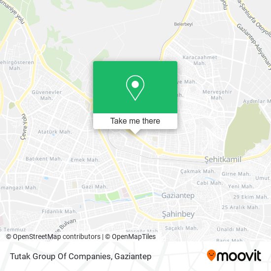 Tutak Group Of Companies map