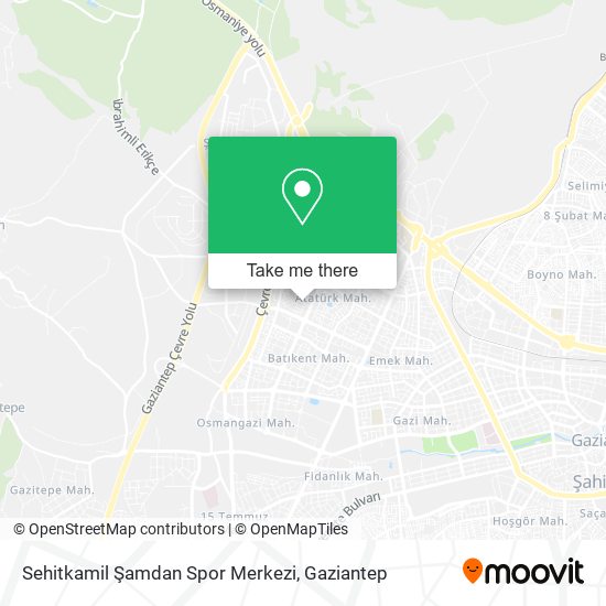 Sehitkamil Şamdan Spor Merkezi map