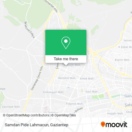 Samdan Pide Lahmacun map
