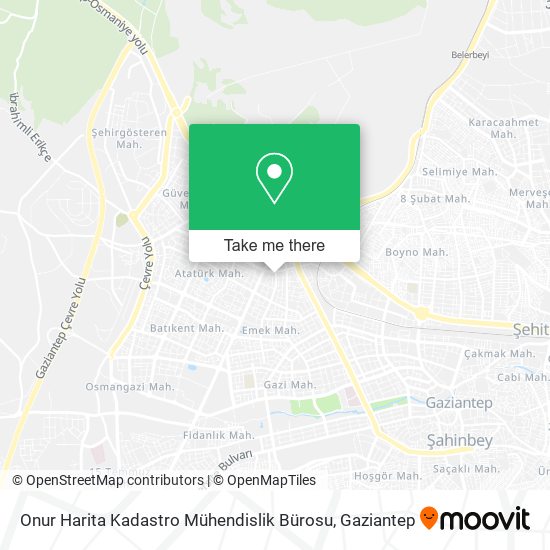 Onur Harita Kadastro Mühendislik Bürosu map