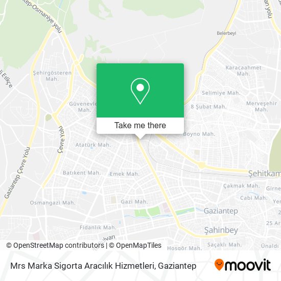 Mrs Marka Sigorta Aracılık Hizmetleri map