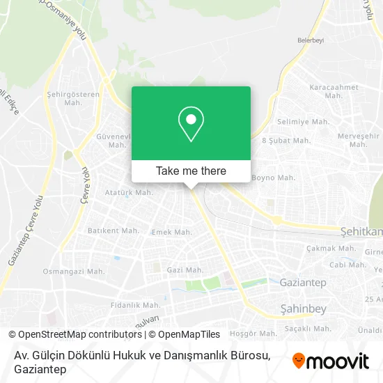 Av. Gülçin Dökünlü Hukuk ve Danışmanlık Bürosu map