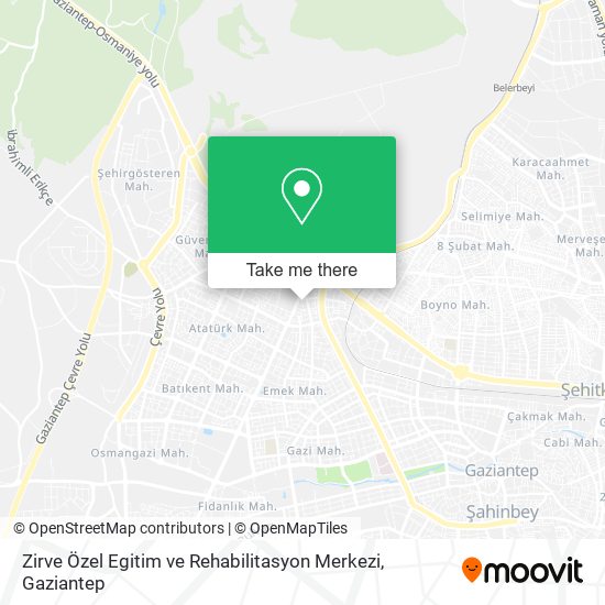 Zirve Özel Egitim ve Rehabilitasyon Merkezi map