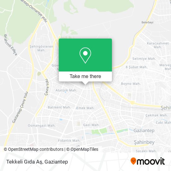 Tekkeli Gıda Aş map