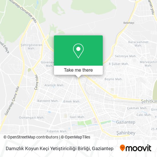 Damızlık Koyun Keçi Yetiştiriciliği Birliği map