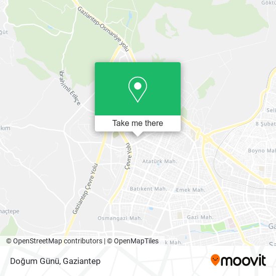 Doğum Günü map