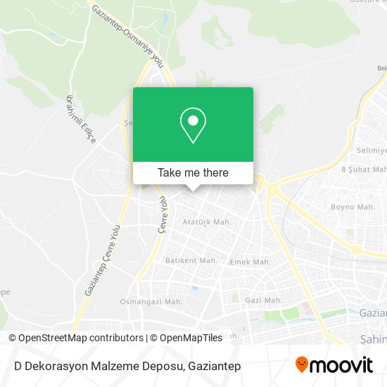 D Dekorasyon Malzeme Deposu map