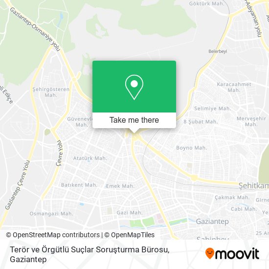 Terör ve Örgütlü Suçlar Soruşturma Bürosu map