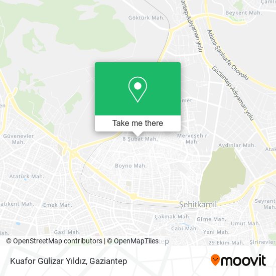 Kuafor Gülizar Yıldız map