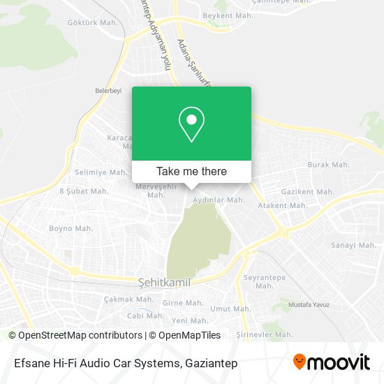 Efsane Hi-Fi Audio Car Systems map