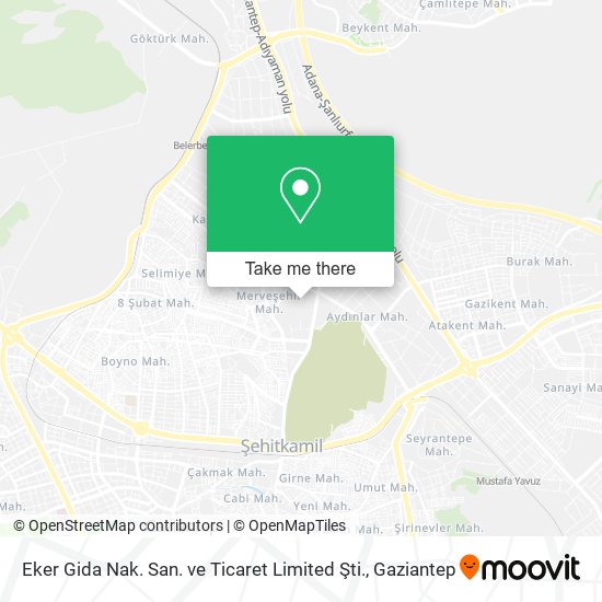 Eker Gida Nak. San. ve Ticaret Limited Şti. map