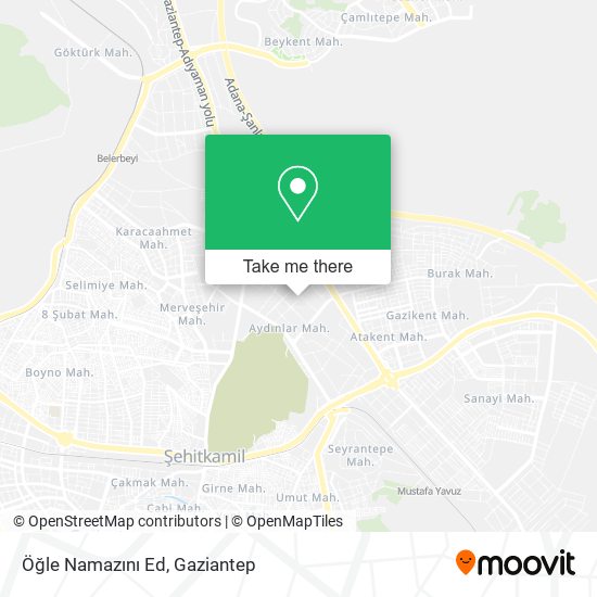 Öğle Namazını Ed map