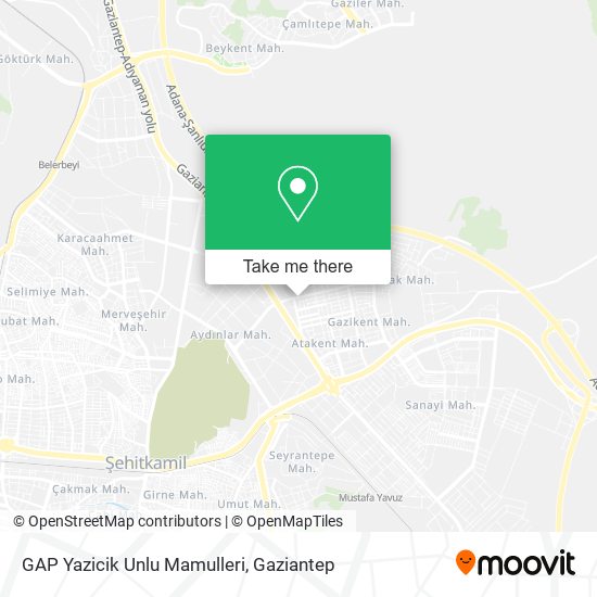 GAP Yazicik Unlu Mamulleri map