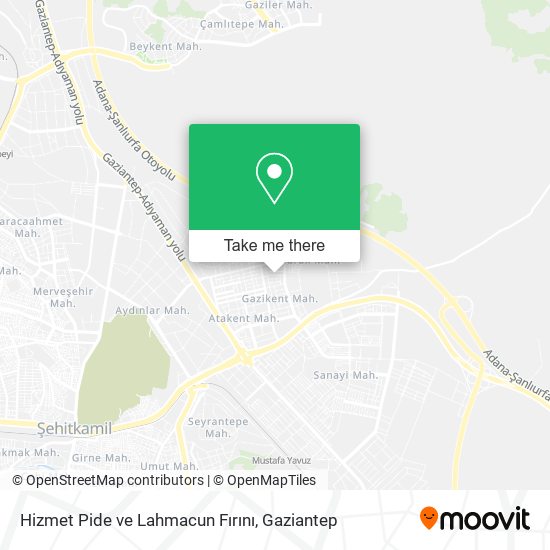 Hizmet Pide ve Lahmacun Fırını map