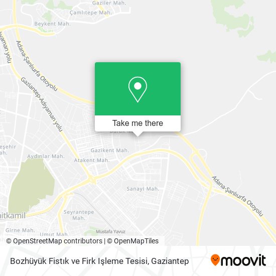 Bozhüyük Fistık ve Firk Işleme Tesisi map