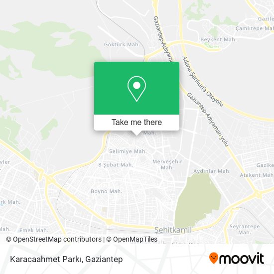 Karacaahmet Parkı map
