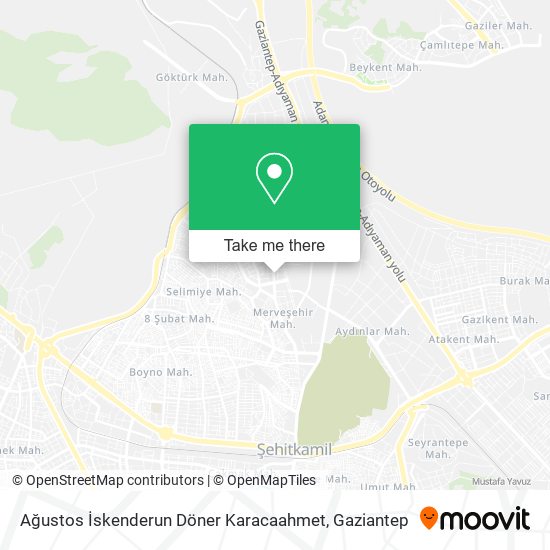 Ağustos İskenderun Döner Karacaahmet map
