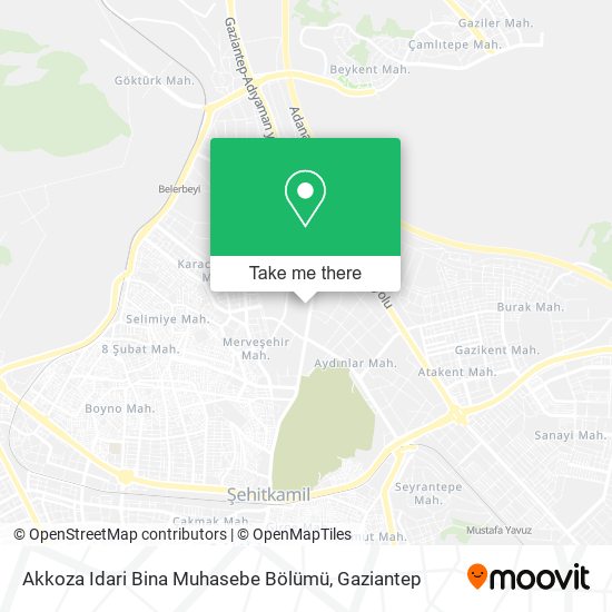 Akkoza Idari Bina Muhasebe Bölümü map