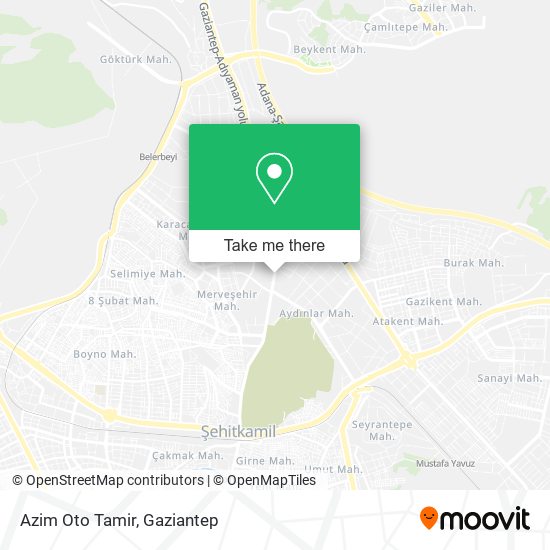 Azim Oto Tamir map