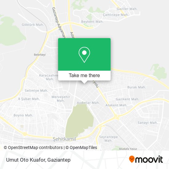 Umut Oto Kuafor map