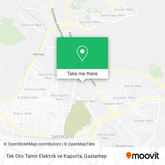 Tek Oto Tamir Elektrik ve Kaporta map