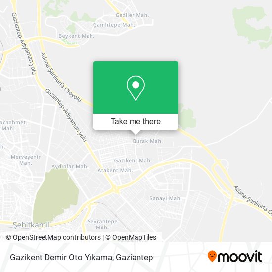 Gazikent Demir Oto Yıkama map