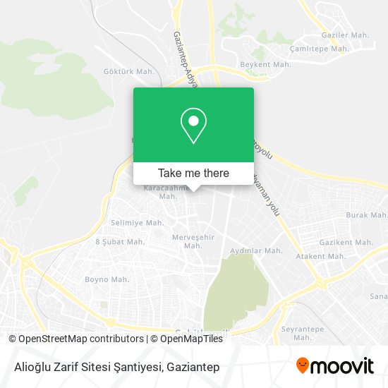 Alioğlu Zarif Sitesi Şantiyesi map
