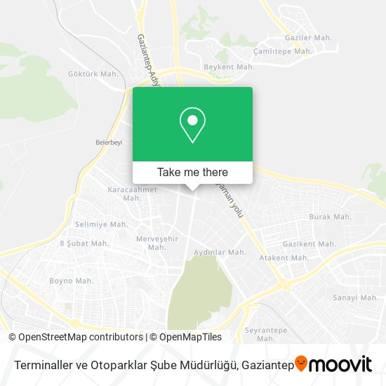 Terminaller ve Otoparklar Şube Müdürlüğü map