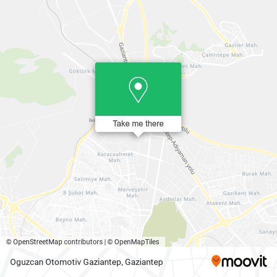 Oguzcan Otomotiv Gaziantep map