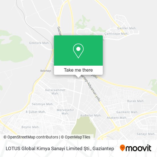 LOTUS Global Kimya Sanayi Limited Şti. map