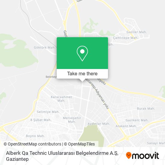 Alberk Qa Technic Uluslararası Belgelendirme A.Ş map