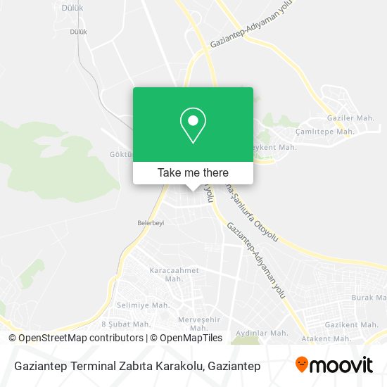 Gaziantep Terminal Zabıta Karakolu map