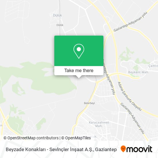 Beyzade Konakları - Sevlnçler İnşaat A.Ş. map