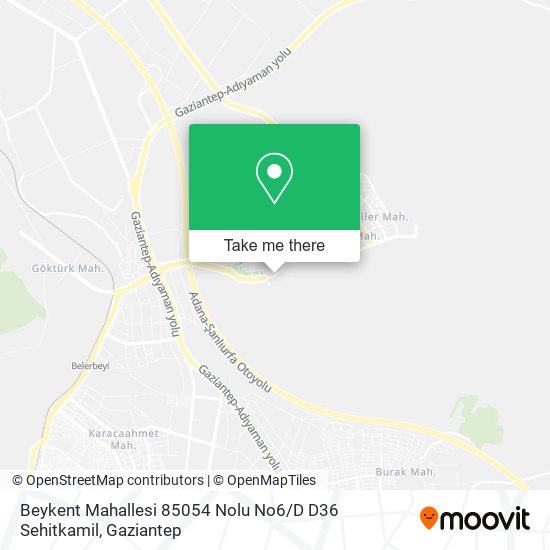 Beykent Mahallesi 85054 Nolu No6 / D D36 Sehitkamil map