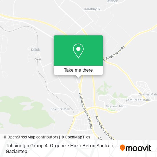 Tahsinoğlu Group 4. Organize Hazır Beton Santrali map