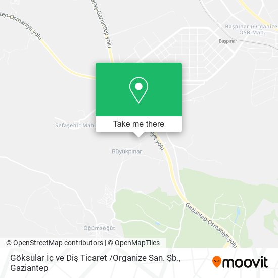 Göksular İç ve Diş Ticaret /Organize San. Şb. map