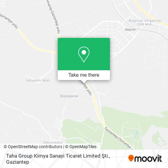 Taha Group Kimya Sanayi Ticaret Limited Şti. map