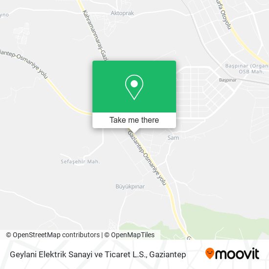 Geylani Elektrik Sanayi ve Ticaret L.S. map