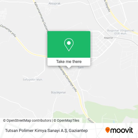 Tutsan Polimer Kimya Sanayi A.Ş map