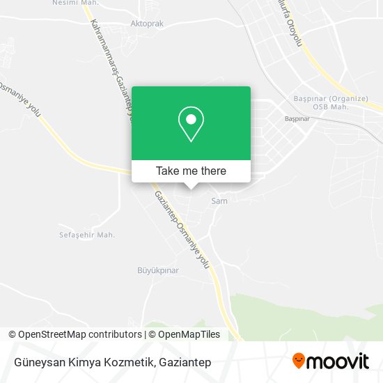 Güneysan Kimya Kozmetik map