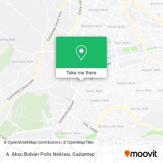 A. Aksu Bulvarı Polis Noktası map