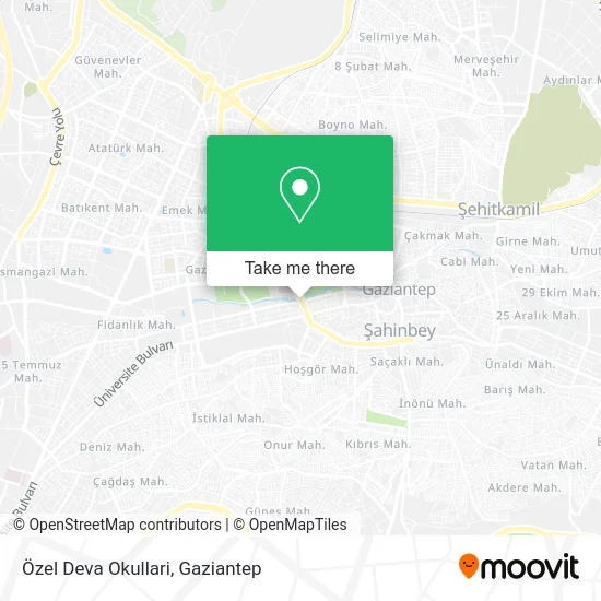 Özel Deva Okullari map