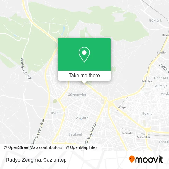 Radyo Zeugma map