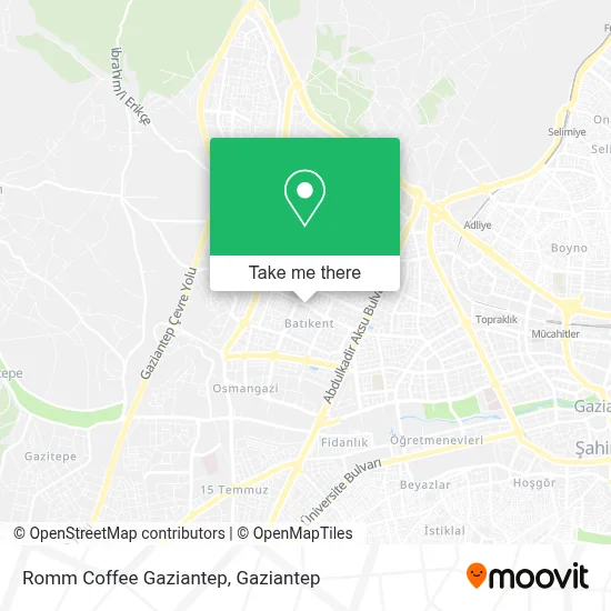Romm Coffee Gaziantep map