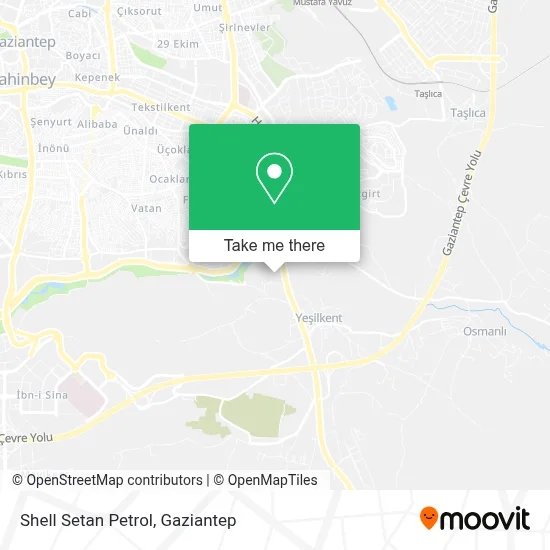 Shell Setan Petrol map