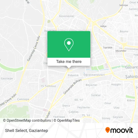 Shell Select map